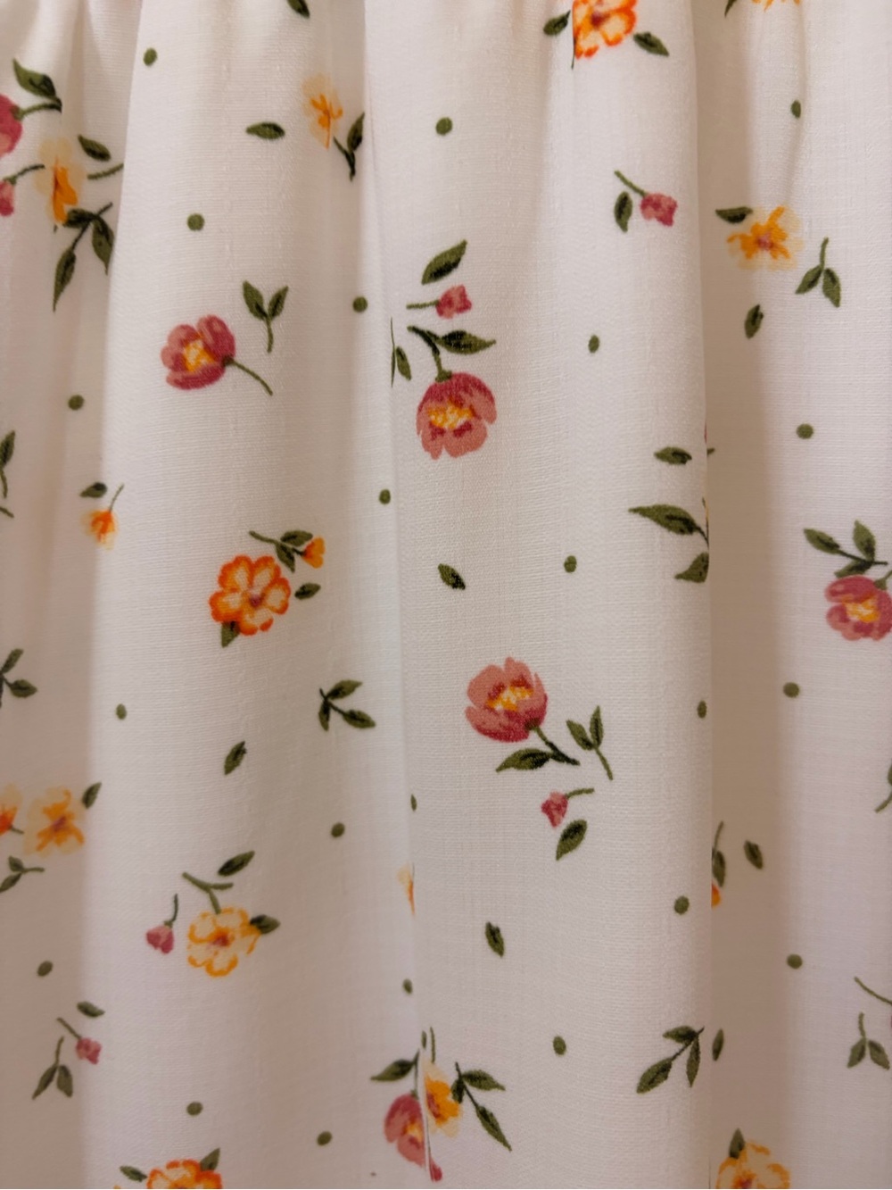 Aqua Kids Cream Floral Ruffle Dress with Yellow & Pink Blooms - Picture 2 of 4